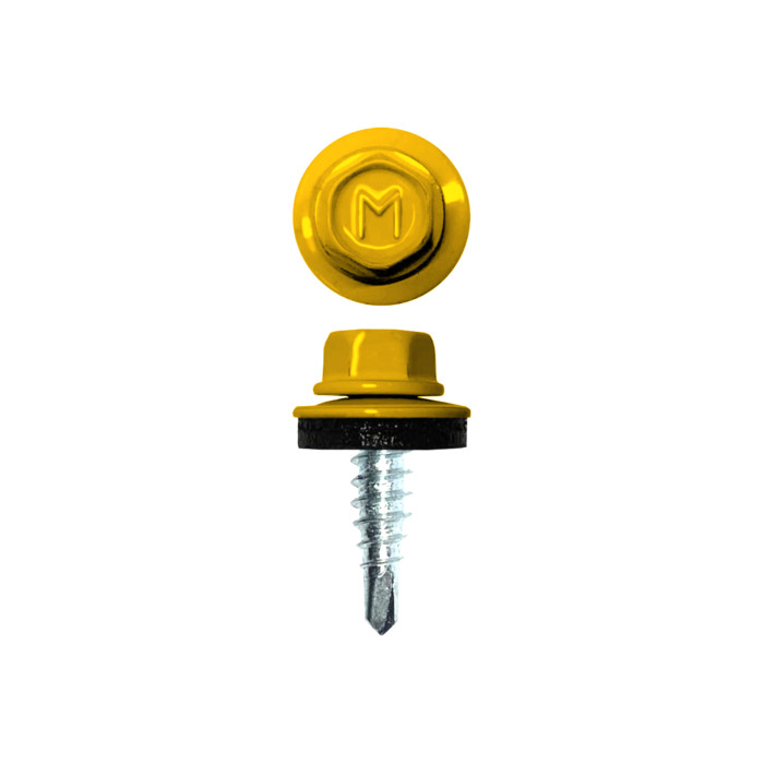 Саморез по металлу Daxmer 4,8х19 (250шт) сверло №2 RAL 1003