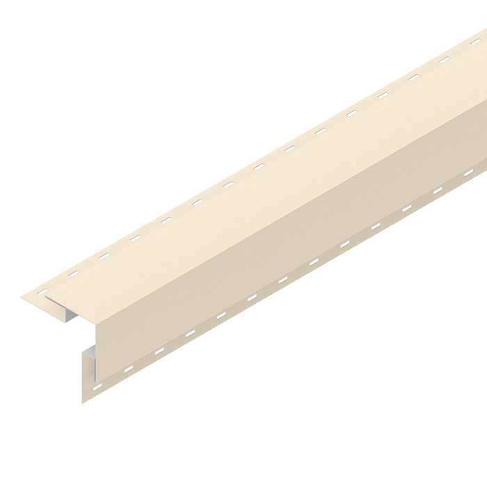 Угол сайдинга наружный Аквасистем 50х50мм Polyester 0,45mm (0,48mm с покрытием) Zn140 Слоновая кость матовый (RAL 1015)